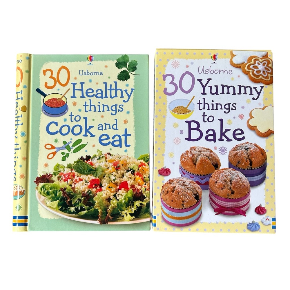 Usborne Cookbook and Jumbo Recipe Card Set for Kids